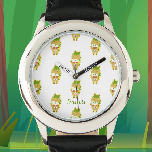 Montre eWatch personnalisée chanceuse et mignonne  (Horse Year Lucky Cute Personalized Watch, perfect for you or as a gift for your loved ones! )