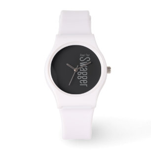 Montre eWatch sporty white silicone band