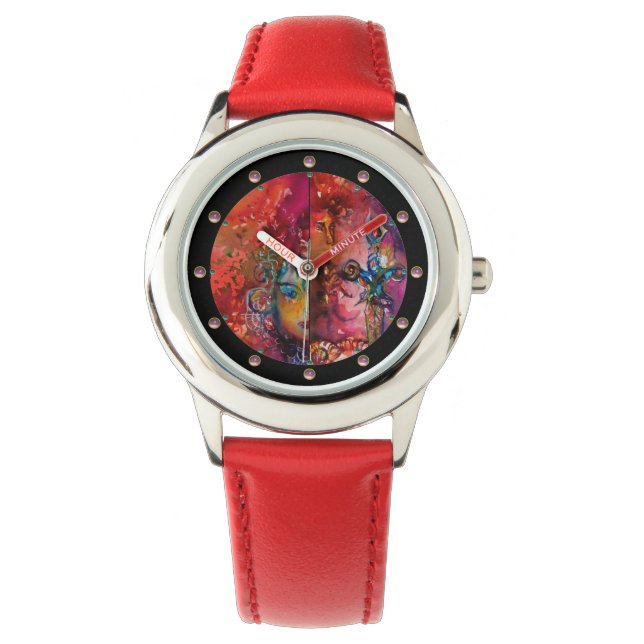 Montre EXCALIBUR, Imaginaire bleu pourpre rouge épée Magı (devant)