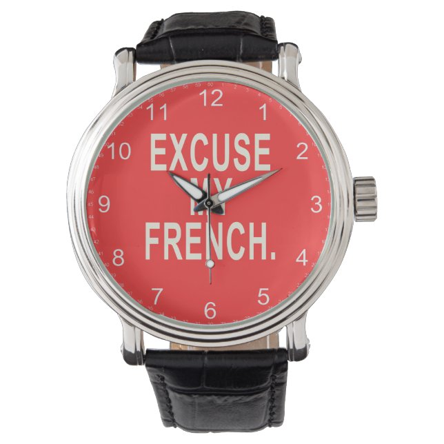 Montre Excusez mon français (devant)