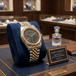 Montre Executive Classique Bicolore Or et Argent