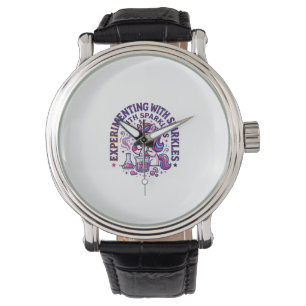 Montre Expérience de licorne avec publicité coupée en sci