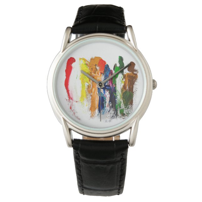 Montre Expression Abstraite des figures humaines en mouve (devant)