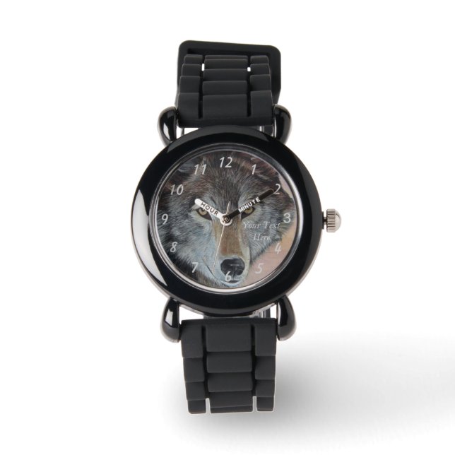 Montre extraordinaire peinture originale de la faune du l (Recto)