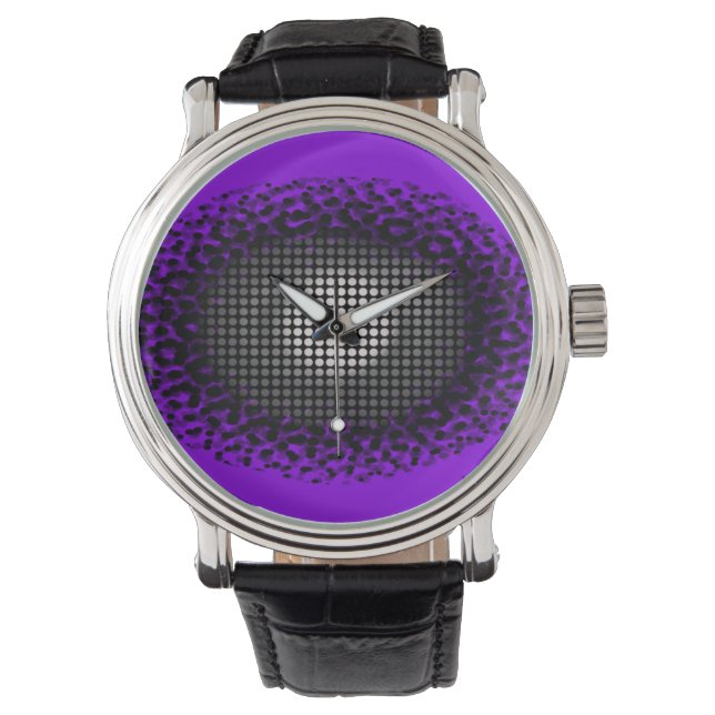 Montre Eye Spy Purple Pop Art Watch (devant)