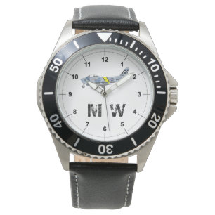 Montre F-86 Sabre Plan classique monogramme
