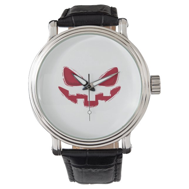 Montre Face Citrouille Halloween (devant)