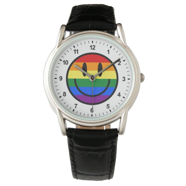 Montre Face souriante arc-en-ciel (devant)