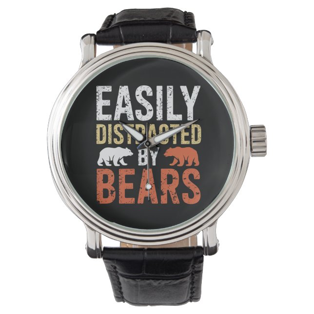 Montre Facilement Distrait Par Les Ours Gay Bear Fierté L (devant)