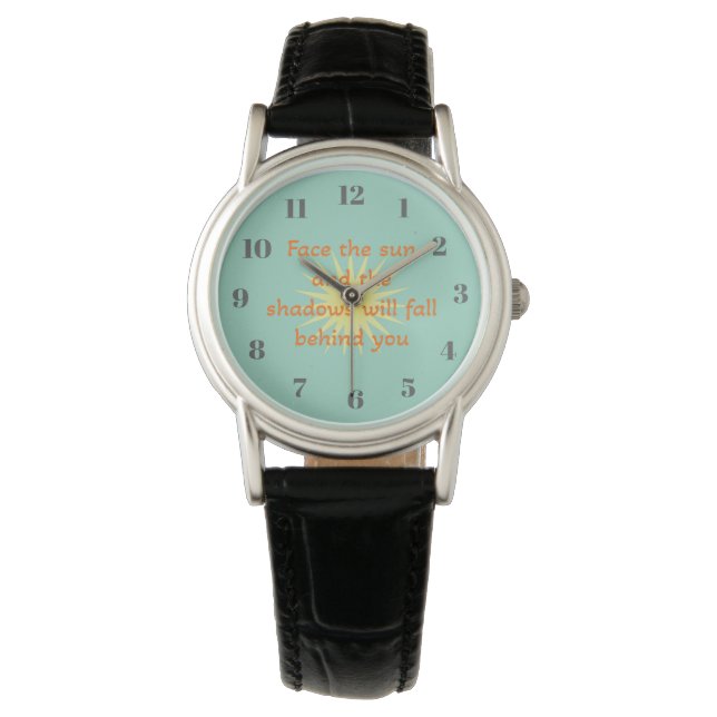 Montre Faire face au soleil (devant)