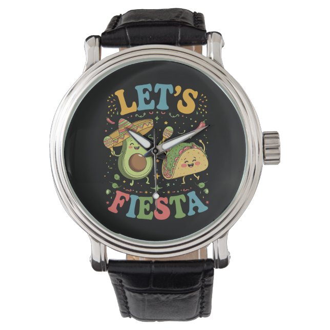 Montre Faisons La Fête Avocat Et Tacos Cinco De Mayo (devant)