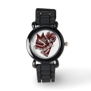 Montre faite sur commande de vitesse marron et