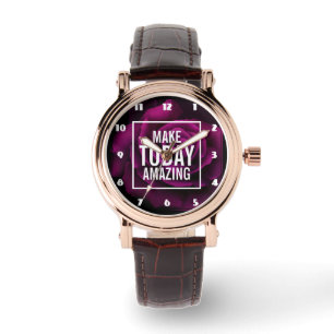 Montre Faites aujourd'hui Extraordinaire Purple Rose Insp