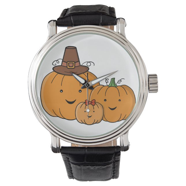 Montre Famille Citrouille (devant)