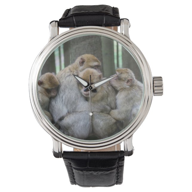 Montre Famille Cute Ape Photo Hug (devant)