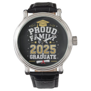 Montre Famille fière d'une promotion de diplômé 2025