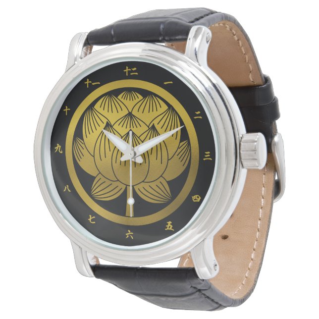 Montre Famille Japonaise Crest-Lotus (Incliné)