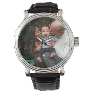 Montre Famille personnalisée à deux faces