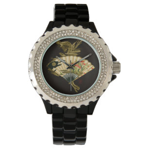 Montre Fan orientale sertie par replis avec la conception