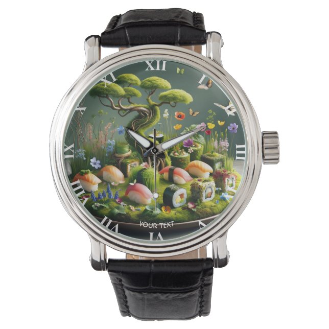 Montre Fantasy Cute Sushi Japanese Landscape (devant)