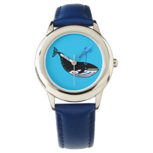 Montre Faune - BALEINE Bleue - Amoureux des animaux - Nat