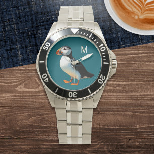 Montre Faune de la côte atlantique de Puffin Monogramme d