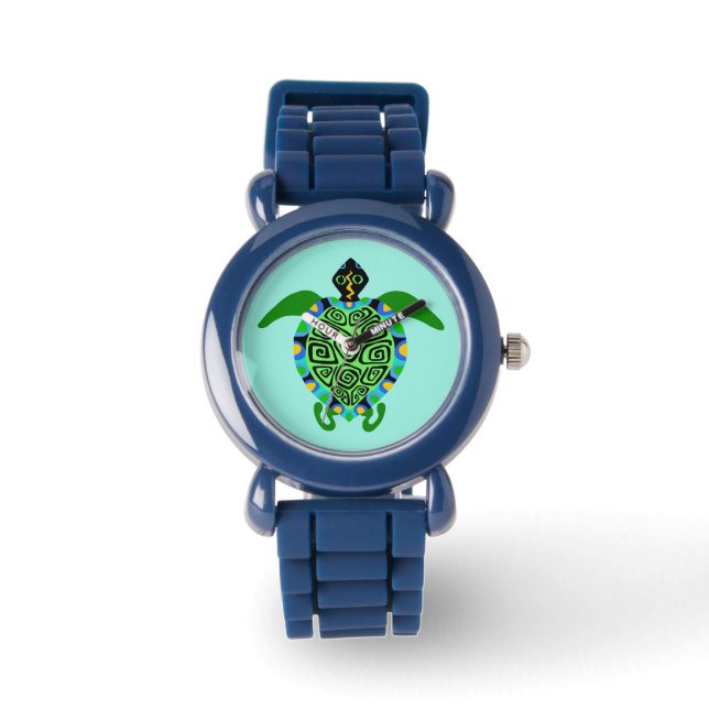Montre Faune - Mer TURTLE - Amoureux des animaux - Nature (Recto)