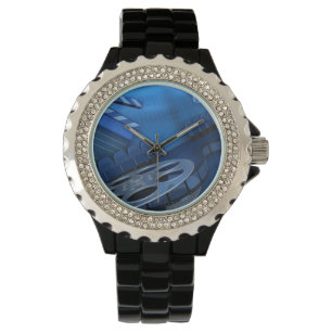 Montre Fausse pierre avec la bobine de film bleue de