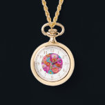 Montre Faux colorées Brodées Florales Élégantes femmes<br><div class="desc">Faux coloré brodé Floral Elegant Womans Watches dispose d'une tendance florale moderne imitation broderie colorée en rose,  violet,  orange,  bleu et jaune. Créé par Evco Studio www.zazzle.com/store/evcostudio</div>