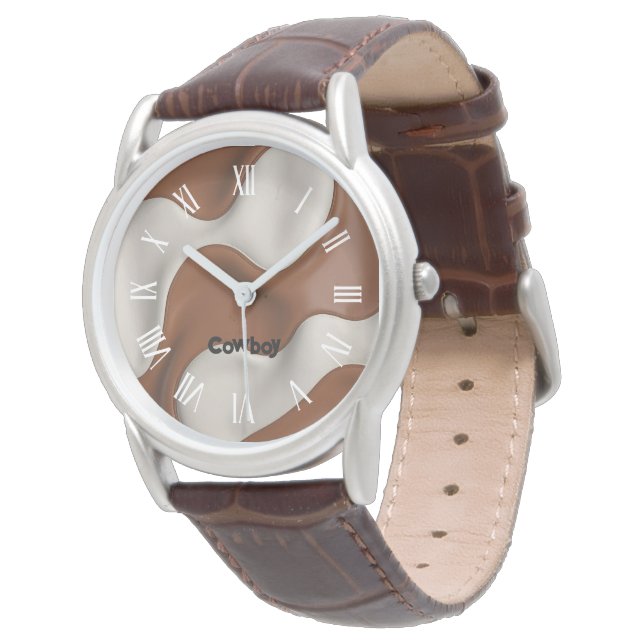 Montre Faux Cow Leather Popular Luxury Elegant Collection (Incliné)