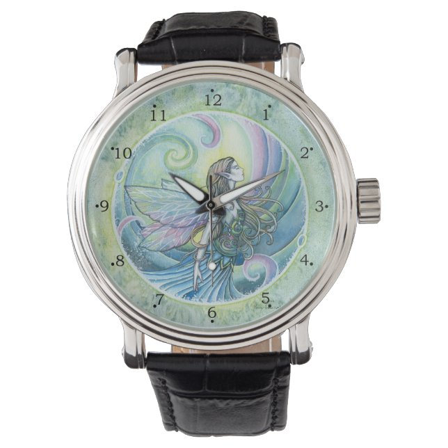 Montre Fée de l'élément eau Fantaisie Art (devant)