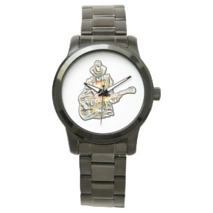 Montre Feel the Blues - Conception de guitare artistique