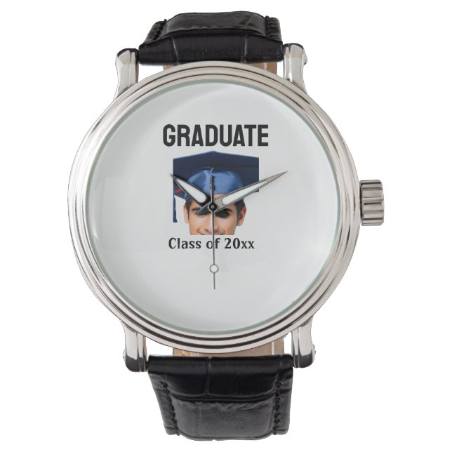 Montre Félicitations diplômé ajouter nom année texte  (devant)