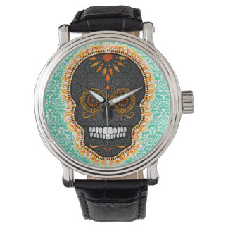Montre Feliz Muertos - Festive Sugar Skull Watch