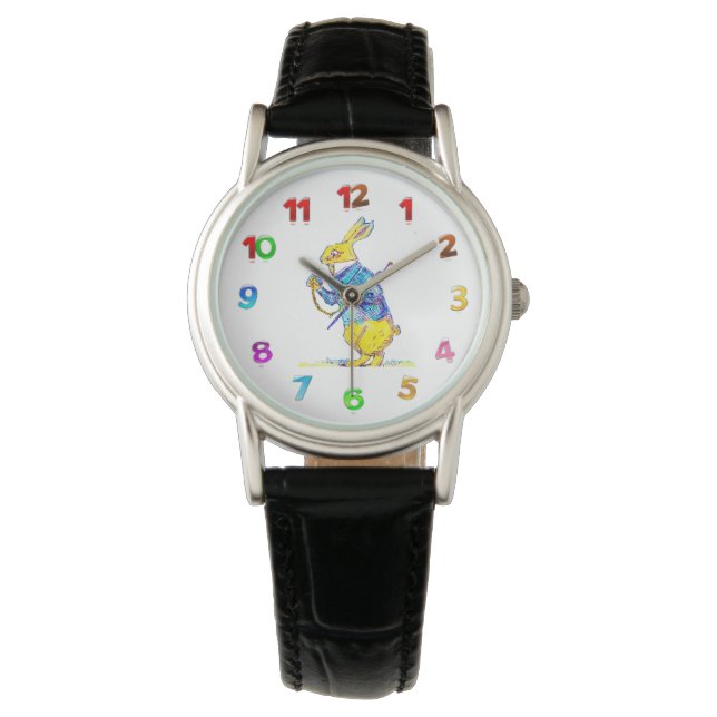 Montre féminine de lapin blanc (devant)