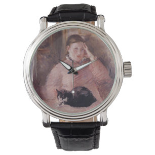 Montre Femme avec un chat (par Edouard Manet)