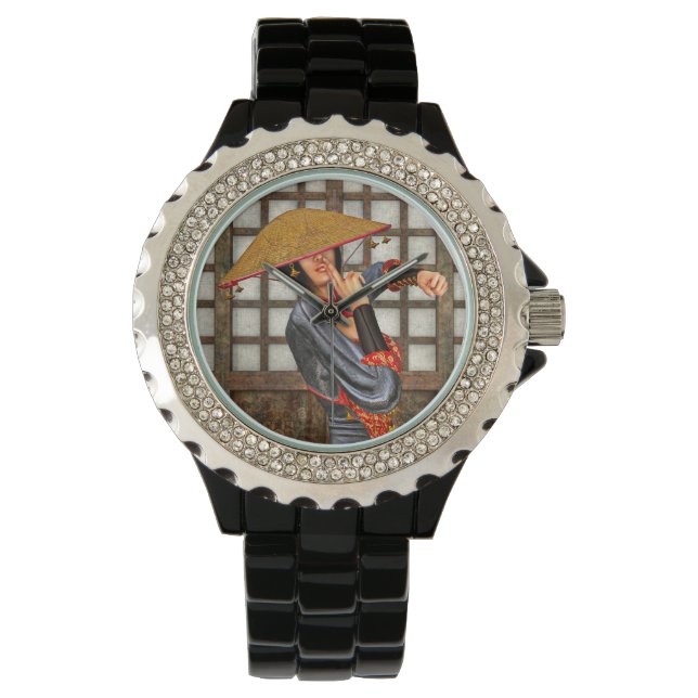 Montre Femme de combat asiatique (devant)