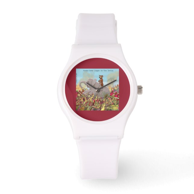 Montre femme en silicone drôle Hannibal le Conquér (Recto)