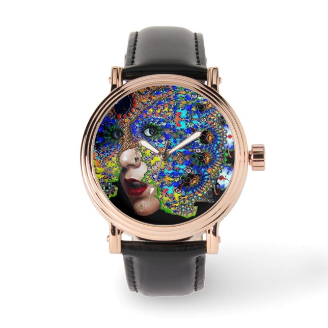 MONTRE FEMME ÉPHÉMÉRALE AVEC MAQUETTE FRACTALE (Recto)