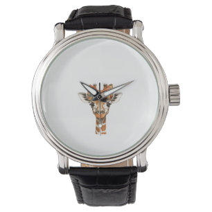 Montre Femme Giraffe Boho Fleur sauvage Coquette Bow Mom