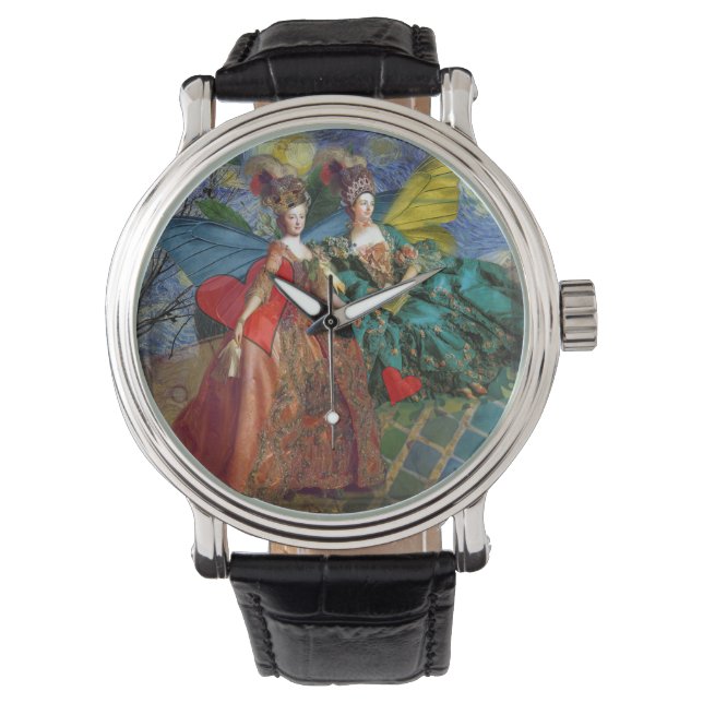 Montre Femme Papillon Capricieuse Gémeaux Gothique Classi (devant)
