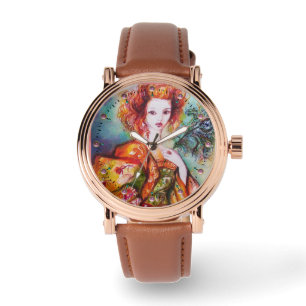 MONTRE FEMME ROMANTIQUE AVEC PEACOCK FEACOCK