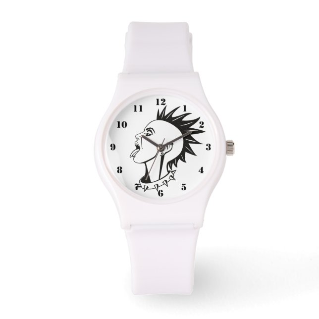 MONTRE FEMME ROSE NOIRE ET BLANCHE (Recto)