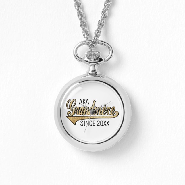 Montre Femme Wraparound Silver Watch Grand-mère/grand-mèr (Recto)