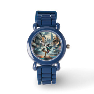Montre Femmes en action de Breakdancer Silhouette de New 