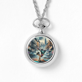 Montre Femmes en action de Breakdancer Silhouette de New 