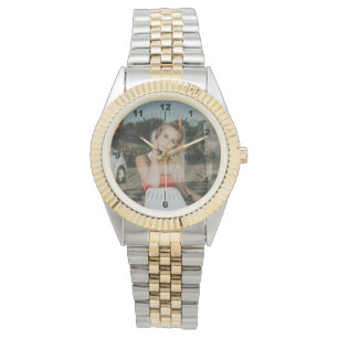 Montre Femmes - Personnalisé - Bracelet Deux Tons