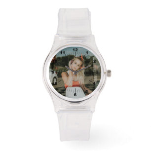 Montre Femmes - Sangle Silicone Personnalisé Clear