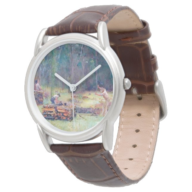 Montre Fendeurs de bois de charbonniers Tom Roberts 1886  (Incliné)