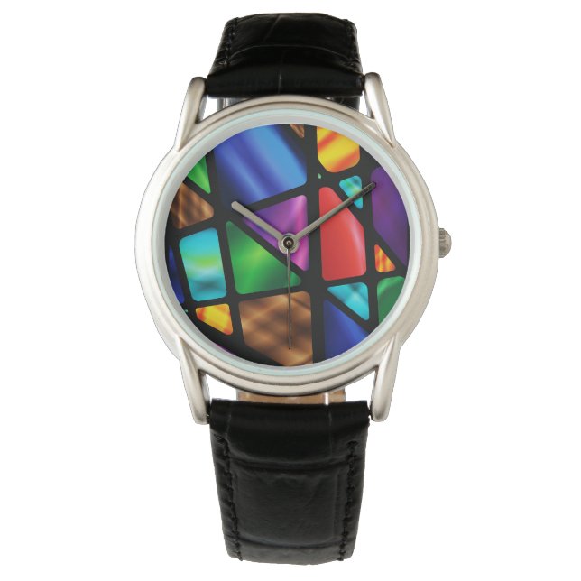 Montre Fenêtre en verre Abstrait (devant)